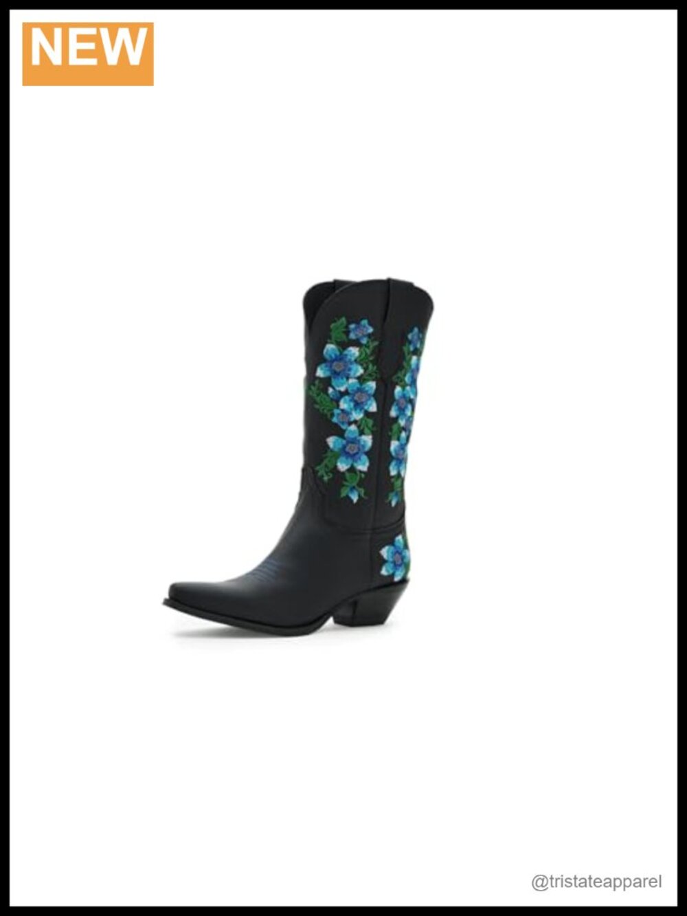 Dingo Women's Posie Leather Mid Calf Casual Western Boots Snip Toe